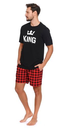 9952 Piżama Męska Doctor Nap - red