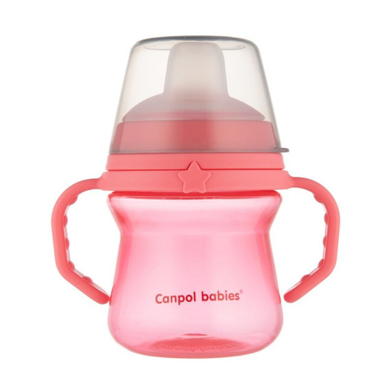 CA56/614PIN kubek z silikonowym ustnikiem FirstCup Canpol Babies różowy 