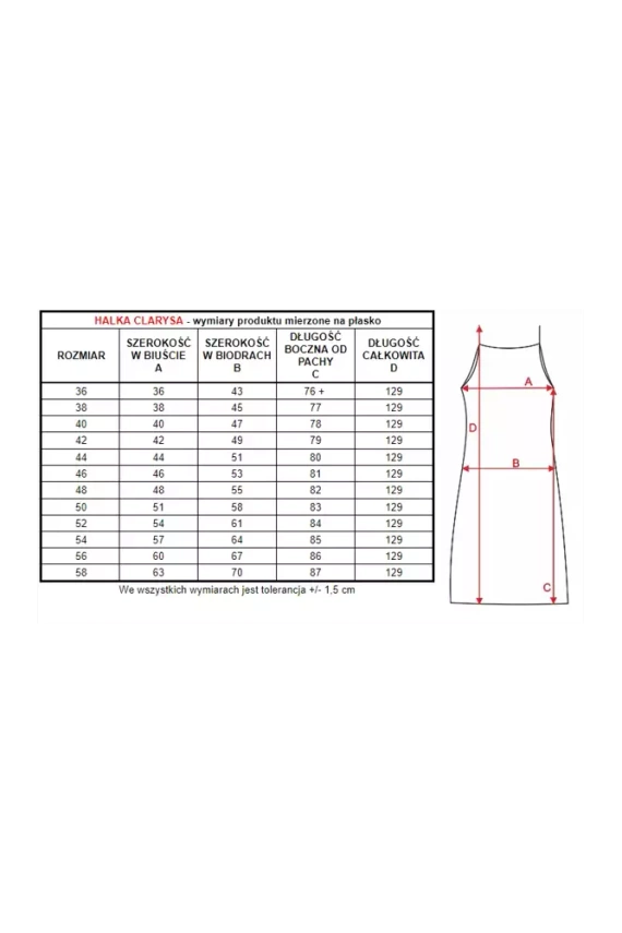 86552 Clarysa Halka damska Mewa granatowy