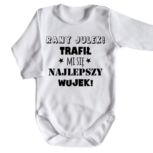 Body długi rękaw "Najlepszy Wujek" Moocha czarny