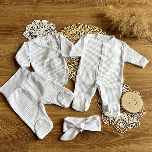 Komplet 4-częściowy WPAG002 Mamatti - biały