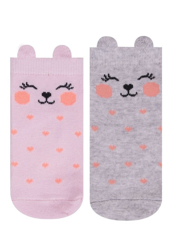 Skarpetki dla dziewczynki SKC/3D 10 Aplikacja YO! mix kolor