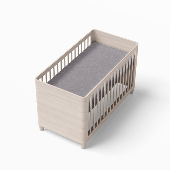 Eevi Prześcieradło dziecięce frotte - ciemny szary