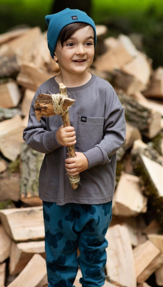 Teo Pinokio Bluzka dla chłopca - grafit
