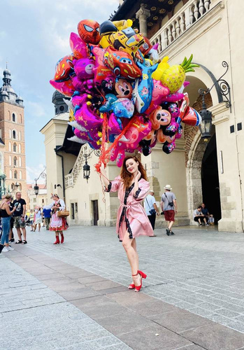 929 Kleoree Szlafrok damski De Lafense - różowy