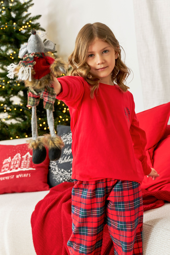 Piżama dziecięca 7129 Unisex Doctor Nap - red