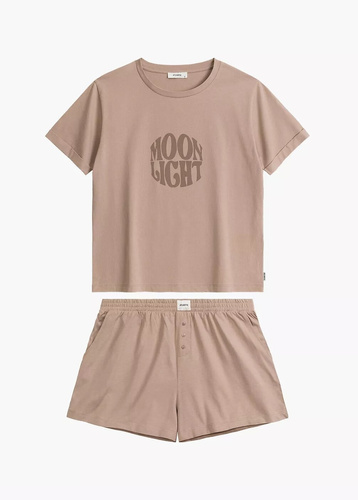 NLP-487 Piżama Damska  Atlantic- beżowy