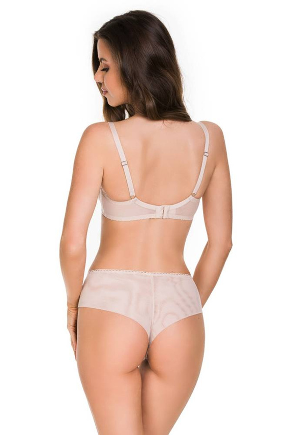 01099 Mila Biustonosz usztywniany full cup Mediolano beżowy