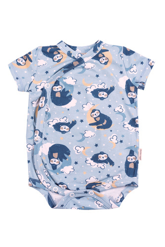 Body z krótkim rękawem rozpinane 5378 Doctor Nap - sloth