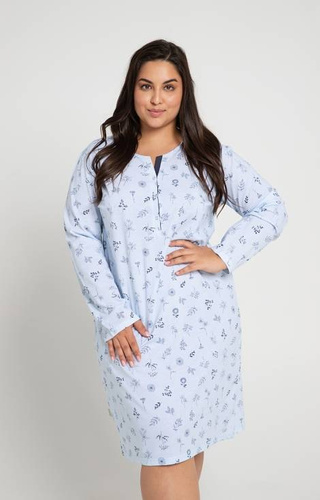 3011 Magnolia Koszula nocna Taro- błękitny 