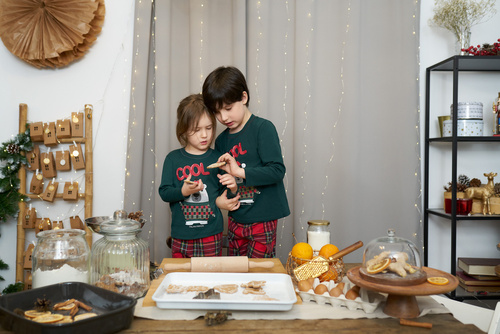 Tess Italian Fashion Piżama dziecięca - zielony/druk 