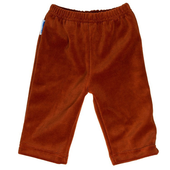 Spodnie niemowlęce welurowe Martex seledynowe