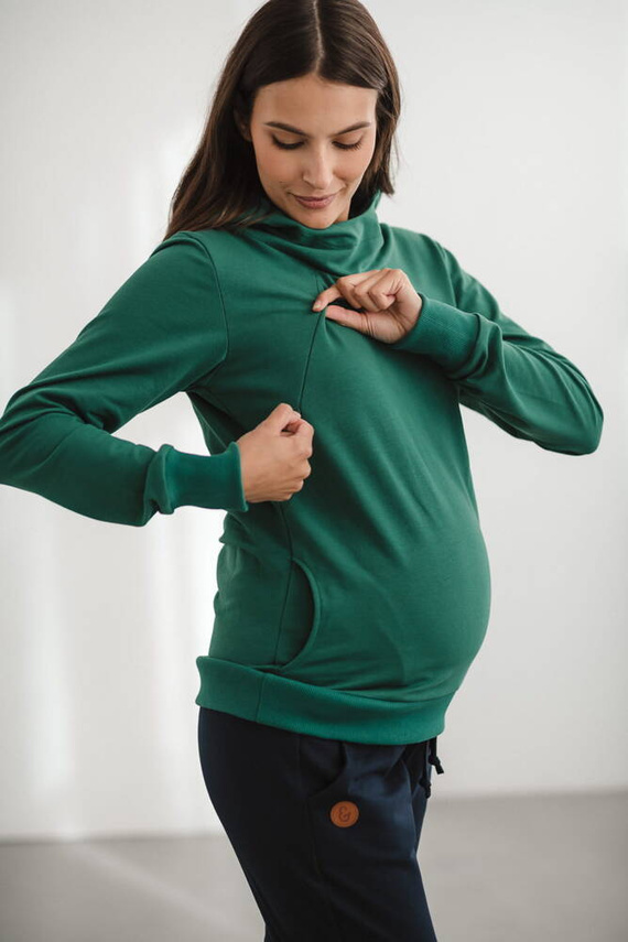 Milk Please Milk&Love bluza do karmienia butelkowa zieleń