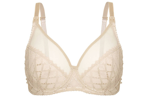 Huggy Soft Beige miękki biustonosz do karmienia Momtobe beżowy