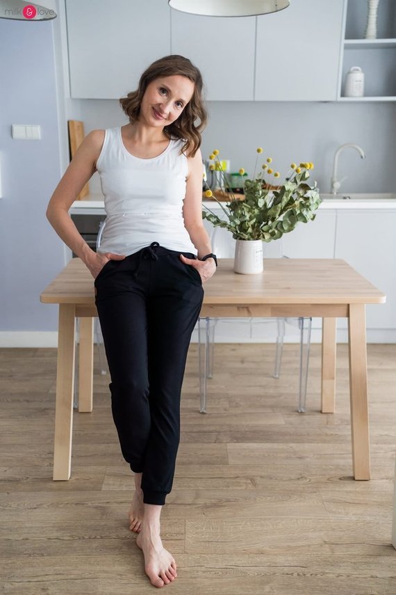 Milk Top Milk&Love koszulka ciążowa i do karmienia biały