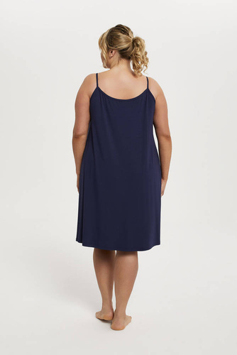 Song Damska koszula nocna, wąskie ramiączko Italian Fashion - granatowy