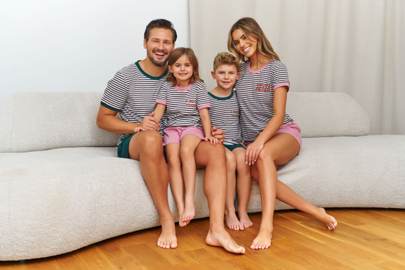 Piżama dziecięca 7202 Unisex Doctor Nap - burgundy