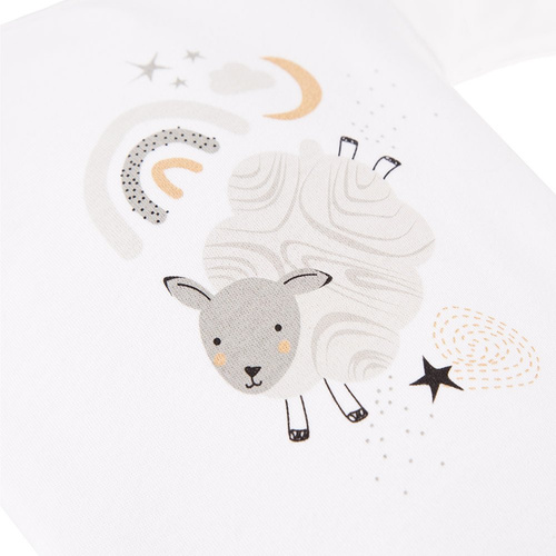 Mellow Ewa Klucze Body z długim rękawem - biały