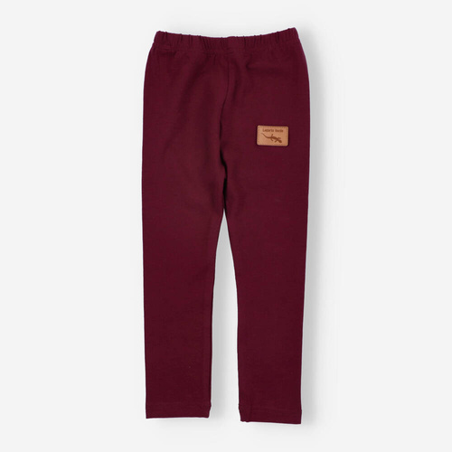 KAR-0041/BOR Legginsy dziewczęce Lagarto Verde  bordowy 