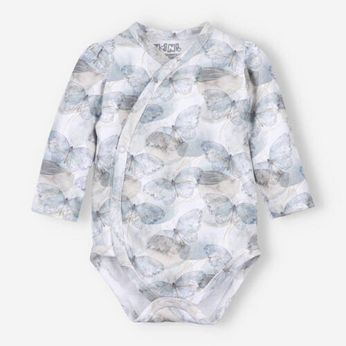 ABN-3424/MOT Butterflies Body kopertowe z długim rękawem Nini druk