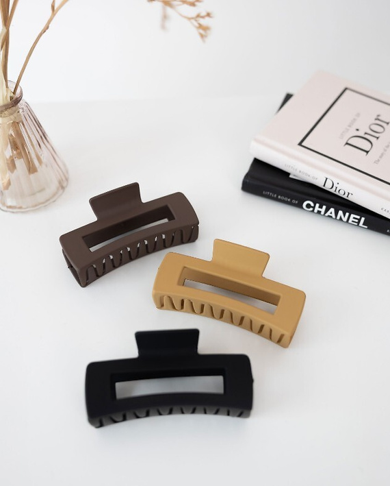 Elegancka klamra do włosów W26 Sensis – 10 cm - czarny