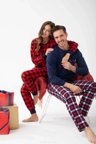 393 Piżama damska Luna- czerwony