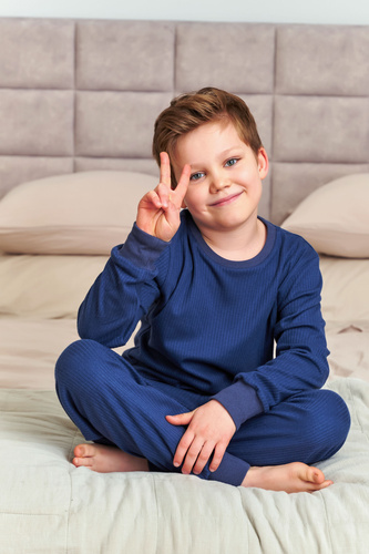 Piżama dziecięca 7351 Unisex Doctor Nap - navy blue