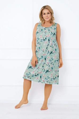 Alwea koszula nocna, szerokie ramiączko Italian Fashion - zielona