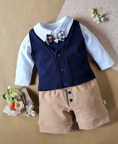 430G Little Gentleman kamizelka dla chłopca Marija - granat