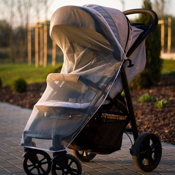 ALA0446 Moskitiera do wózka Akuku czarny