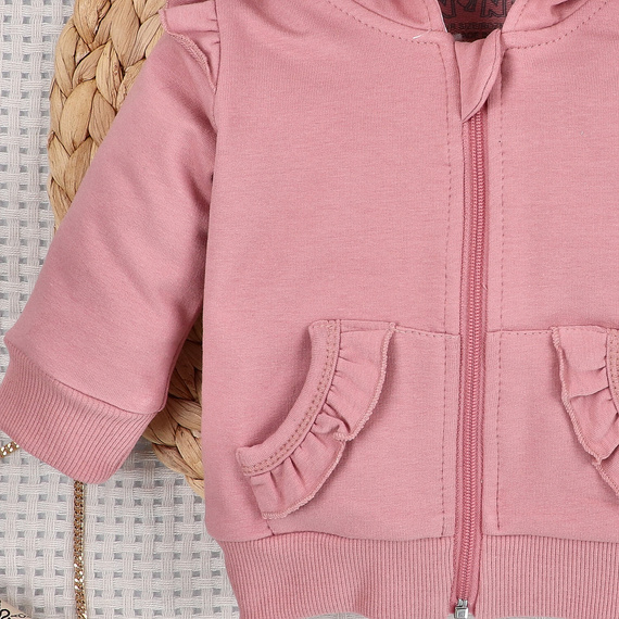 ABN-5702 Nini Bluza Dresowa Dziecięca Małe Myszki 95% Bawełna Organiczna