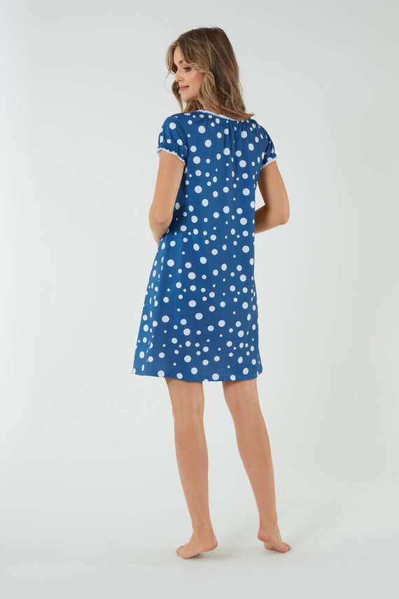 Raba koszula nocna i do karmienia Italian Fashion - druk niebieski