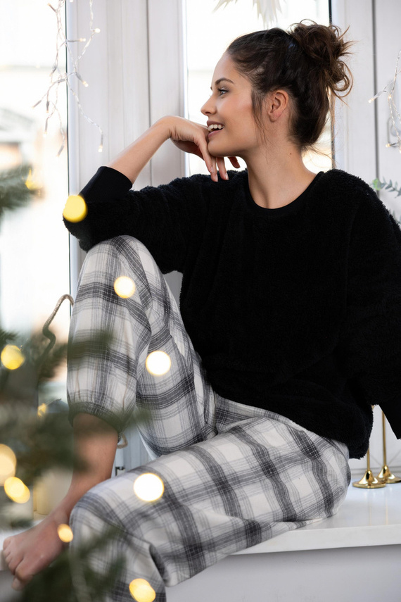 Meredith Piżama damska Sensis -czarny