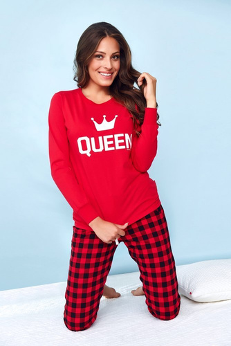 9748 Piżama Damska Doctor Nap - red