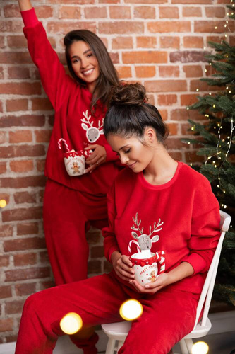 Sensis Harriet Piżama damska - czerwony