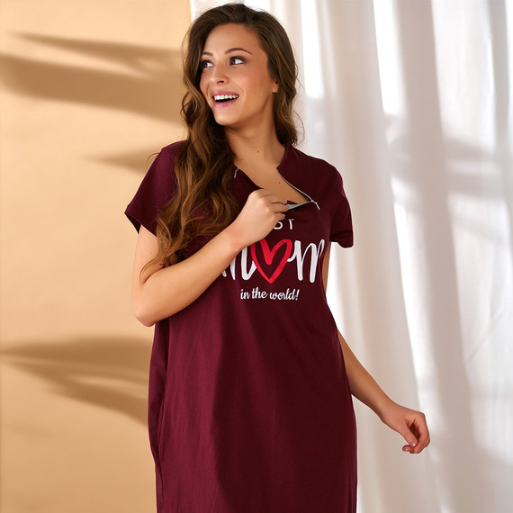 9900 Koszula Nocna do karmienia Doctor Nap - sangria