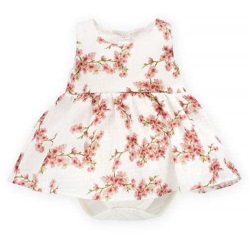 Summer Mood Pinokio Sukienko-body - ecru kwiaty