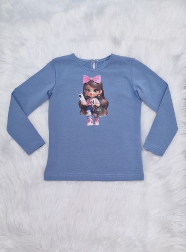 Doll Bluzka długi rękaw Bambarillo niebieski