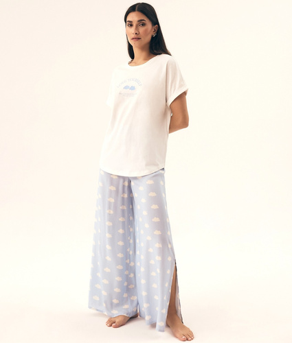 42730 Nubes Piżama Damska Henderson - kremowy