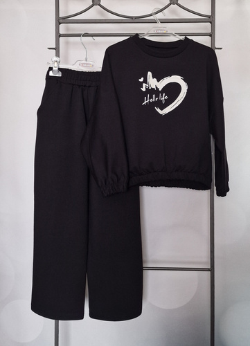 Gaja Bluza dziecięca Bambarillo czarny | Elastyczna dresówka z bawełny