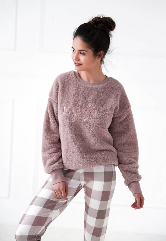 Kaycee Piżama damska Sensis Interlock- pudrowy róż