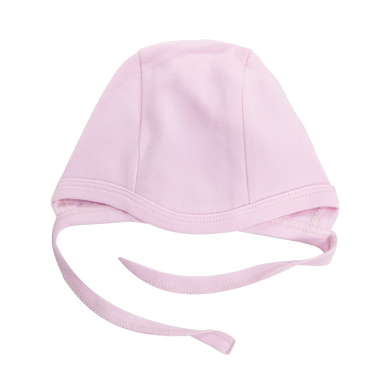 CKB006 Basic Mamatti Czapka wiązana - różowy