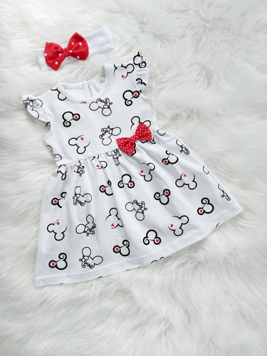 Myszki Sukienka dziewczęca Bambarillo biały