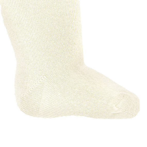 141612 Rajstopy bambusowe z szelkami Nicol - kremowy