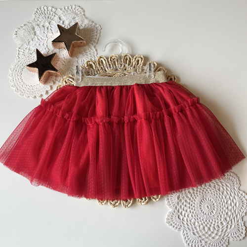 Tiulowa Spódniczka Świąteczna dla Dziewczynki Mamatti ST01 Merry Christmas