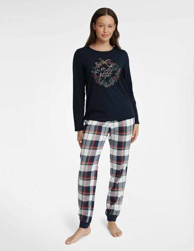 40939 Goldy Piżama Damska Henderson -granatowy