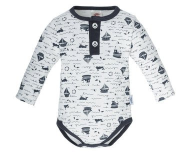 "LA MER" Makoma Body polo z długim rękawem druk