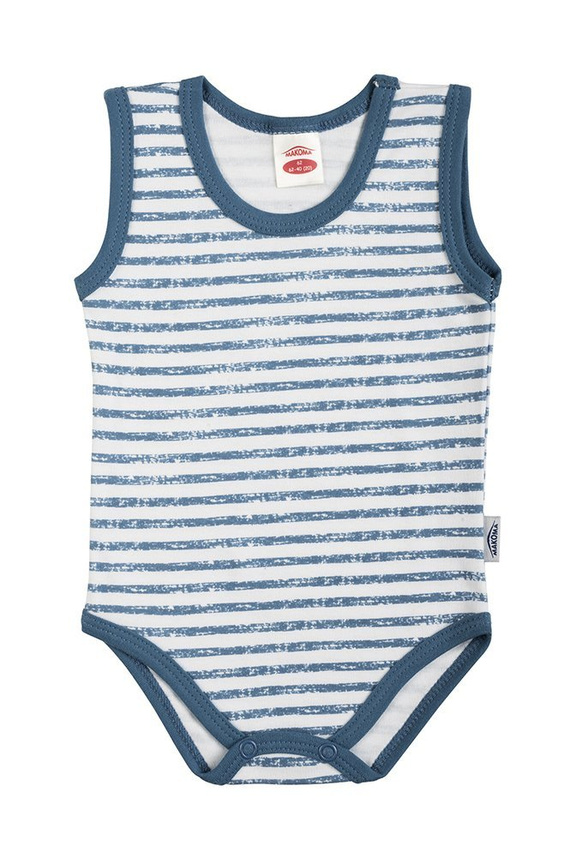"BLUE SEA" Makoma body niemowlęce ramiączkach niebieski