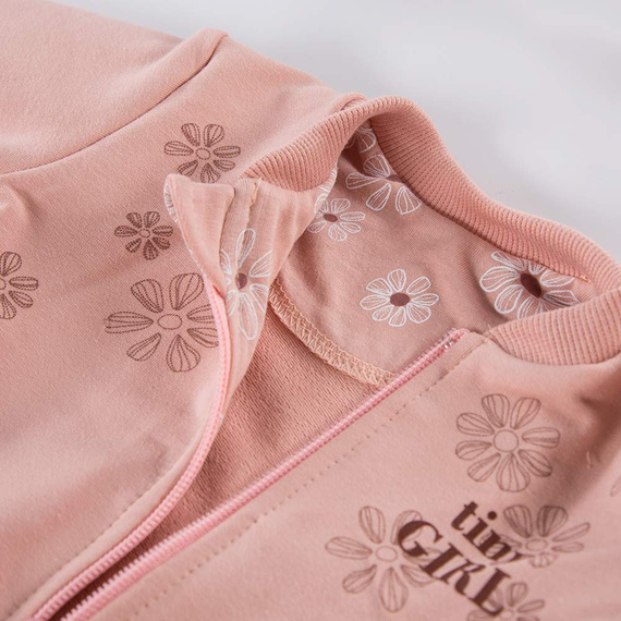Daisy Eevi Bluza dziewczęca rozpinana - jasny róż