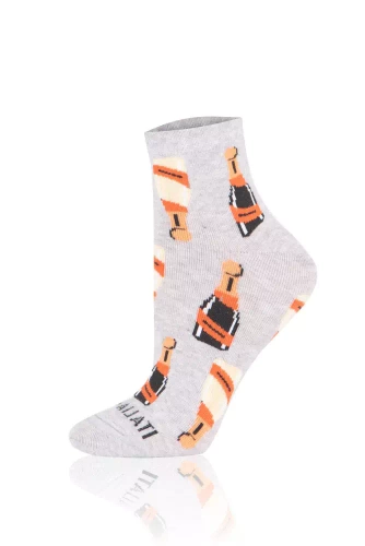 S153Z Prosecco Italian Fashion Skarpety - jasny melanż